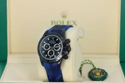 Rolex 116520 Cosmograph Daytona Racing Stealth Blue Camo Bespoke Pure Black