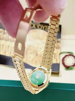 W/GOLD DIAL FLUTED