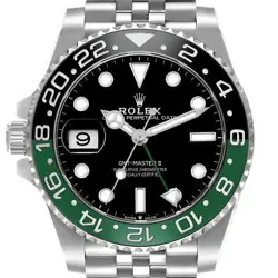 ROLEX GMT MASTER II SPRITE BEZEL OYSTER STEEL MENS WATCH 126720