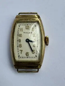 ROLEX LADIES VINTAGE 9CT GOLD WATCH MANUAL WIND FOR PARTS AND REPAIR