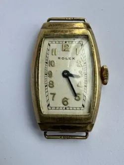 Rolex Ladies Vintage 9ct Gold Watch manual wind For Parts And Repair