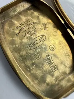 Rolex Ladies Vintage 9ct Gold Watch manual wind For Parts And Repair