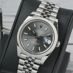 RHODIUM DIAL FLUTED