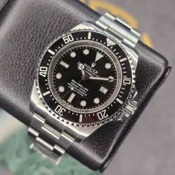 ROLEX DEEP SEA SEA DWELLER 126660 44MM STAINLESS BLACK DIAL MENS CARD AND TAGS