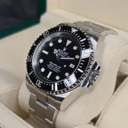 ROLEX DEEP SEA SEA DWELLER 126660 44MM STAINLESS BLACK DIAL MENS CARD AND TAGS