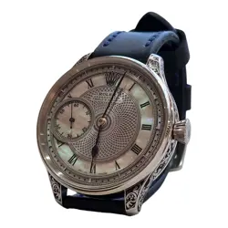 VINTAGE MEN'S WATCH, SWISS SKELETON WATCH 48MM ROLEX POCKET WATCH MOVEMENT 1920