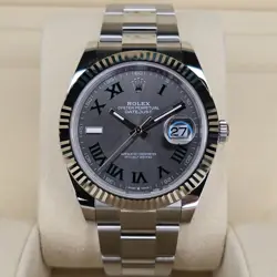 NEW 2024 ROLEX DATEJUST OYSTER PERPETUAL 126334 WIMBLEDON 18K GOLD 41MM B&P