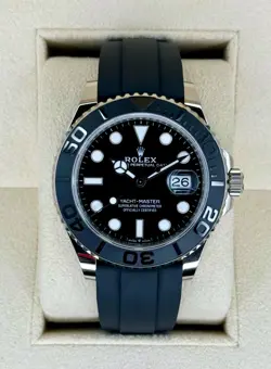 NEW 2024 ROLEX YACHT-MASTER 42MM 226659 WHITE GOLD OYSTERFLEX BLACK DIAL