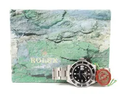 MEN'S ROLEX SUBMARINER DATE 16610 STAINLESS STEEL OYSTER WRISTWATCH WITH BOX