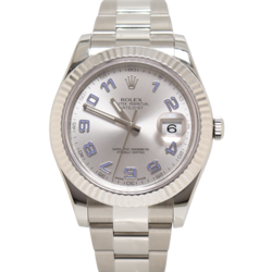 ROLEX DATEJUST 41MM SILVER DIAL WATCH 116334