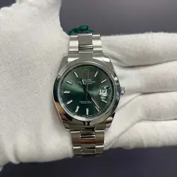ROLEX DATEJUST 41MM GREEN DIAL WATCH 126300