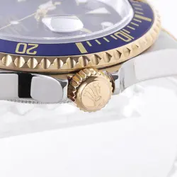 ROLEX SUBMARINER DATE 16613 BLUE Y NUMBER SECOND HAND MENS