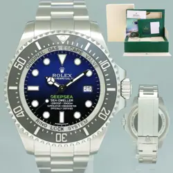 2024 RSC PAPERS ROLEX SEA-DWELLER DEEPSEA JAMES CAMERON BLUE 116660 44MM WATCH