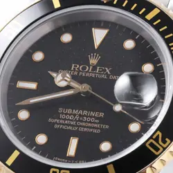 ROLEX SUBMARINER Date 16613 Black Frozen Dial L Number second hand mens