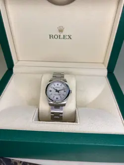 Rolex Oyster Perpetual 31 Silver & Pink Dial (2018 Full Set) 177200