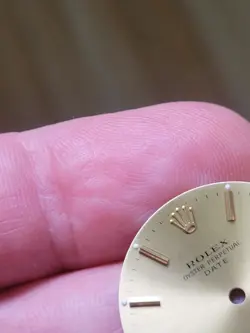 Rolex 100% original gold Dial for 34mm Date Watch Quick-Set 15000 series