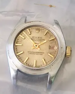 ROLEX 100% GENUINE 26 MM LADY'S 69173, X SERIES HEAD WITH RUSTED 2135 MOVEMENT
