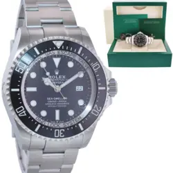 MINT 2021 ROLEX SEA-DWELLER DEEPSEA BLACK 126660 44MM STEEL WATCH BOX