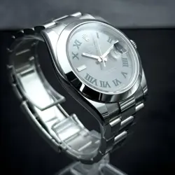 2024 Rolex DateJust 126300 41mm Wimbledon Dial Slate Grey Oyster BOX & PAPERS