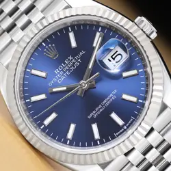 2020 ROLEX DATEJUST 126234 36MM BLUE 18K WHITE GOLD STEEL JUBILEE WATCH W/ CARD