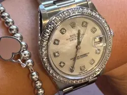 Rolex Datejust 31mm, Ladies Watch, 6824, Diamond Dial & Bezel, Oyster, Mid Size