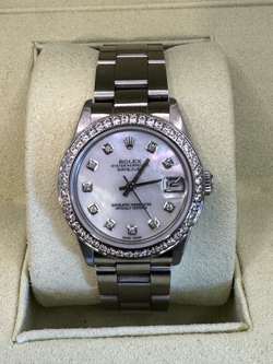Rolex Datejust 31mm, Ladies Watch, 6824, Diamond Dial & Bezel, Oyster, Mid Size
