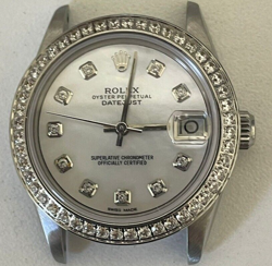 Rolex Datejust 31mm, Ladies Watch, 6824, Diamond Dial & Bezel, Oyster, Mid Size