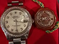Rolex Datejust 31mm, Ladies Watch, 6824, Diamond Dial & Bezel, Oyster, Mid Size