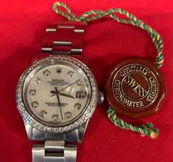 Rolex Datejust 31mm, Ladies Watch, 6824, Diamond Dial & Bezel, Oyster, Mid Size