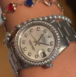 Rolex Datejust 31mm, Ladies Watch, 6824, Diamond Dial & Bezel, Oyster, Mid Size