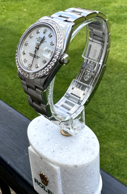 Rolex Datejust 31mm, Ladies Watch, 6824, Diamond Dial & Bezel, Oyster, Mid Size