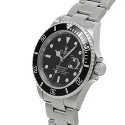 USED ROLEX Submariner Date 16610 Black Case: 40×40mm Men's Watch #115805