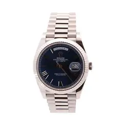ROLEX DAY-DATE 40MM BLUE DIAL WATCH 228239