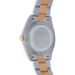 Rolex Datejust 18k Rose Gold Stainless Steel Oyster Auto Grey Men's Watch 126331