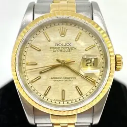 ROLEX DATEJUST 16233 STEEL & 18K GOLD COMPUTER DIAL 36MM MEN'S WATCH (LO1008821)