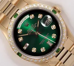 BEZEL-GREEN OMBRE DIAL
