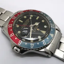 Rolex GMT-Master 1675 Mirror Red Blue 10 GILT Mini Hands Gold #U123