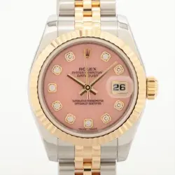 ROLEX DATEJUST 179173OPG SS×YG AT PINK OPAL DIAL 1 EXTRA LINK