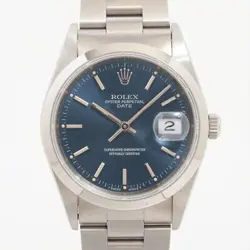 ROLEX OYSTER PERPETUAL 15200 SS AT BLUE-FACE