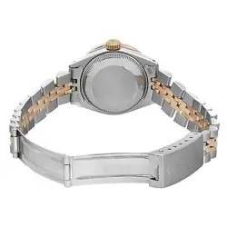 Rolex Datejust 14K Yellow Gold Steel Custom MOP Diamond Dial Bezel Watch 6916