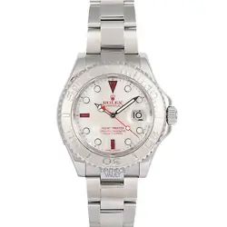Rolex Yacht-Master 116622 Steel Rolesium 40mm White MOP Ruby/Lume Platinum Bezel
