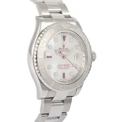 Rolex Yacht-Master 116622 Steel Rolesium 40mm White MOP Ruby/Lume Platinum Bezel