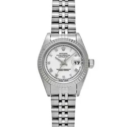 USED ROLEX DATEJUST 69174 WHITE CASE: 26×26MM BAND: 16CM LADIES WATCH #111331