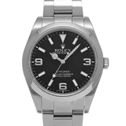 USED ROLEX EXPLORER 214270 BLACK CASE: 39×39MM BAND: 18CM MEN'S WATCH #111321