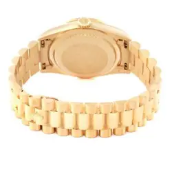 ROLEX PRESIDENT DAY-DATE YELLOW GOLD MYRIAD DIAMOND MENS WATCH 18388