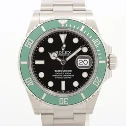 ROLEX GREEN SUBMARINER 126610LV SS AT BLACK DIAL 3 EXTRA LINKS
