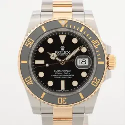 ROLEX SUBMARINER 116613LN SS×YG AT BLACK DIAL 3 EXTRA LINKS