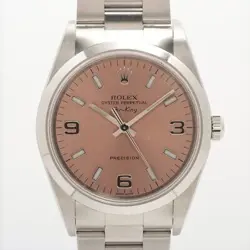 ROLEX AIR-KING 14000M SS AT PINK-FACE 3 EXTRA LINKS