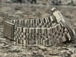 Rolex Datejust 36mm 1603 1988 Hashed Engine Turn Bezel Jubilee Band Blue Dial