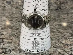 Rolex Datejust 36mm 1603 1988 Hashed Engine Turn Bezel Jubilee Band Blue Dial